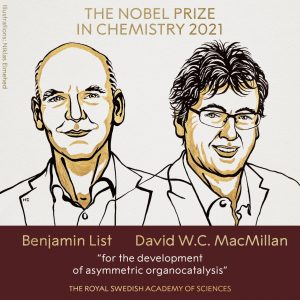 2021年诺贝尔化学奖揭晓，两位科学家获奖