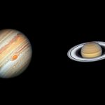 1分钟短篇英语新闻：木星和土星800年来第一次聚集在一起形成圣诞星