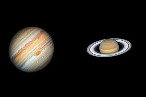 1分钟短篇英语新闻：木星和土星800年来第一次聚集在一起形成圣诞星