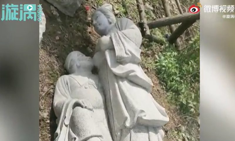 浙江一景区女子给婆婆喂母乳雕塑被拆除