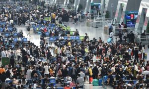 车票预订预示着“五一”期间中国的旅游将出现爆发性增长