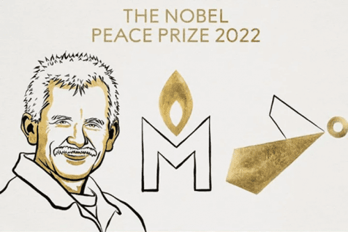 2022年诺贝尔和平奖授予白俄罗斯人权活动家及俄乌两人权组织