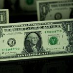 US one dollar bill showing Federal Reserve note